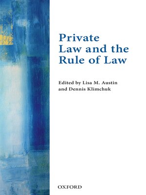 cover image of Private Law and the Rule of Law